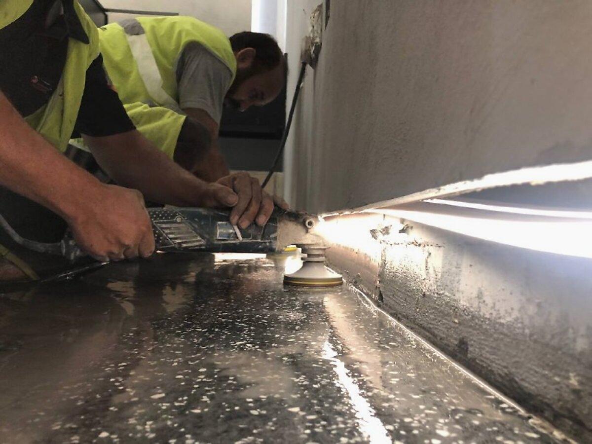 Salon Project, DIFC seamless terrazzo project image S30