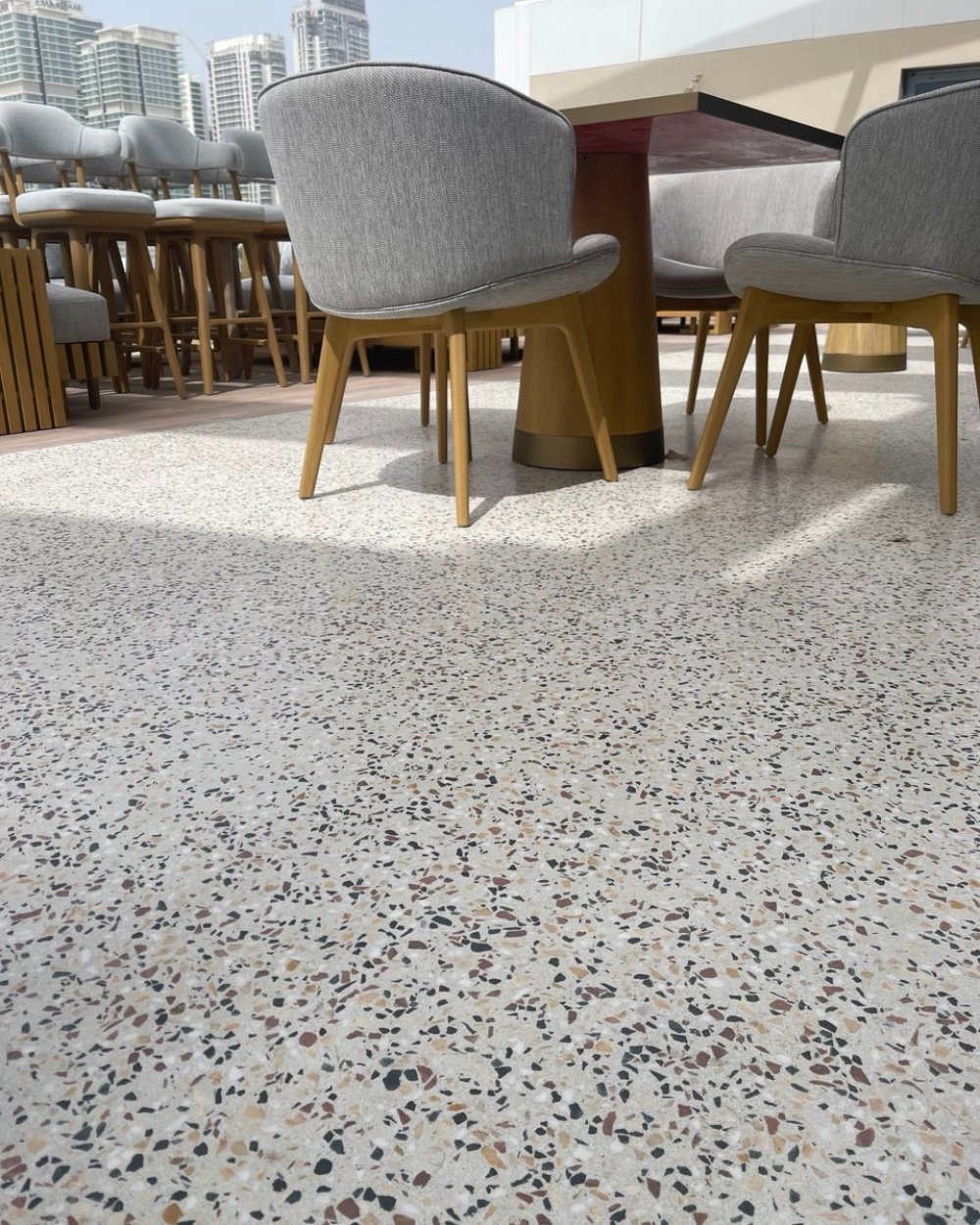 Restaurant Counter Project, Dubai seamless terrazzo project image S34